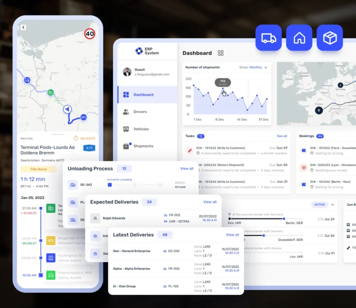 Custom ERP System for Logistics