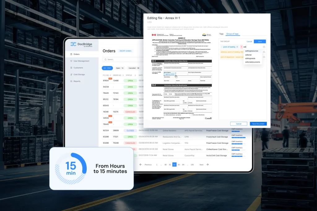 Custom Document Management System for Manufacturing