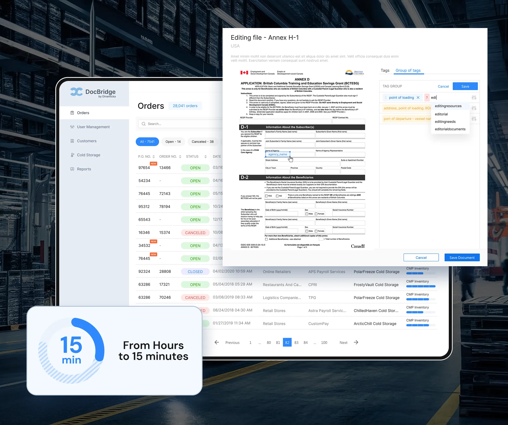Document Management System for Manufacturing