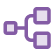 Icon representing deal stages in a sales pipeline