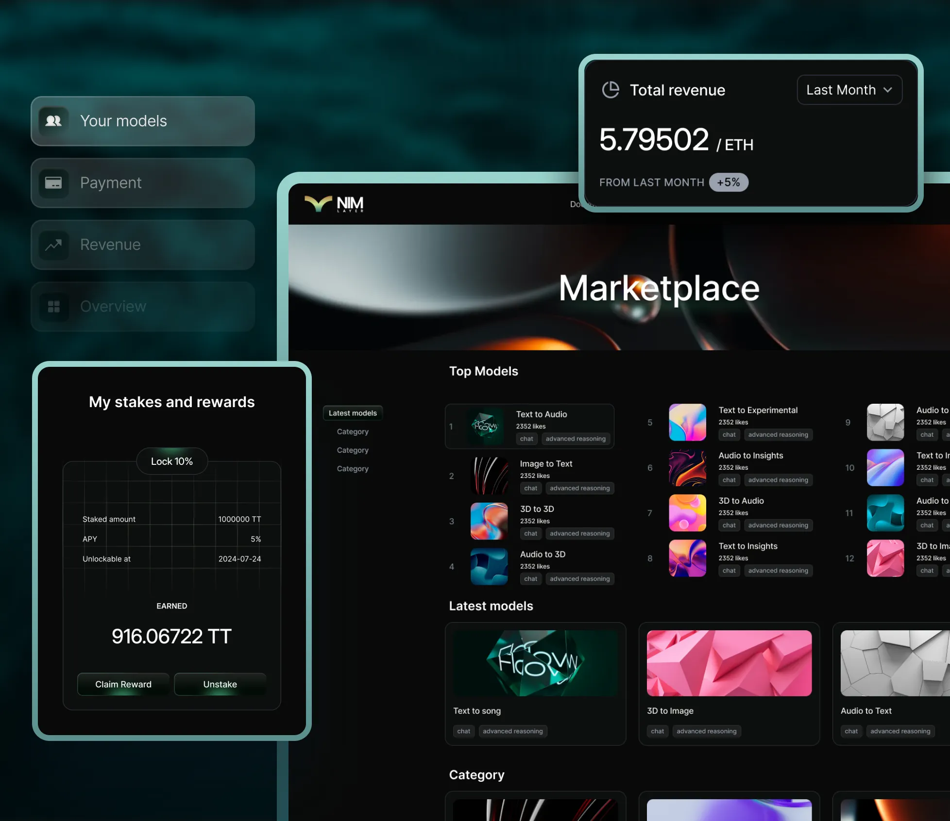 Monetizable AI Model Marketplace