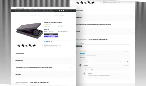 E-commerce Store for Electronic Percussion Instruments