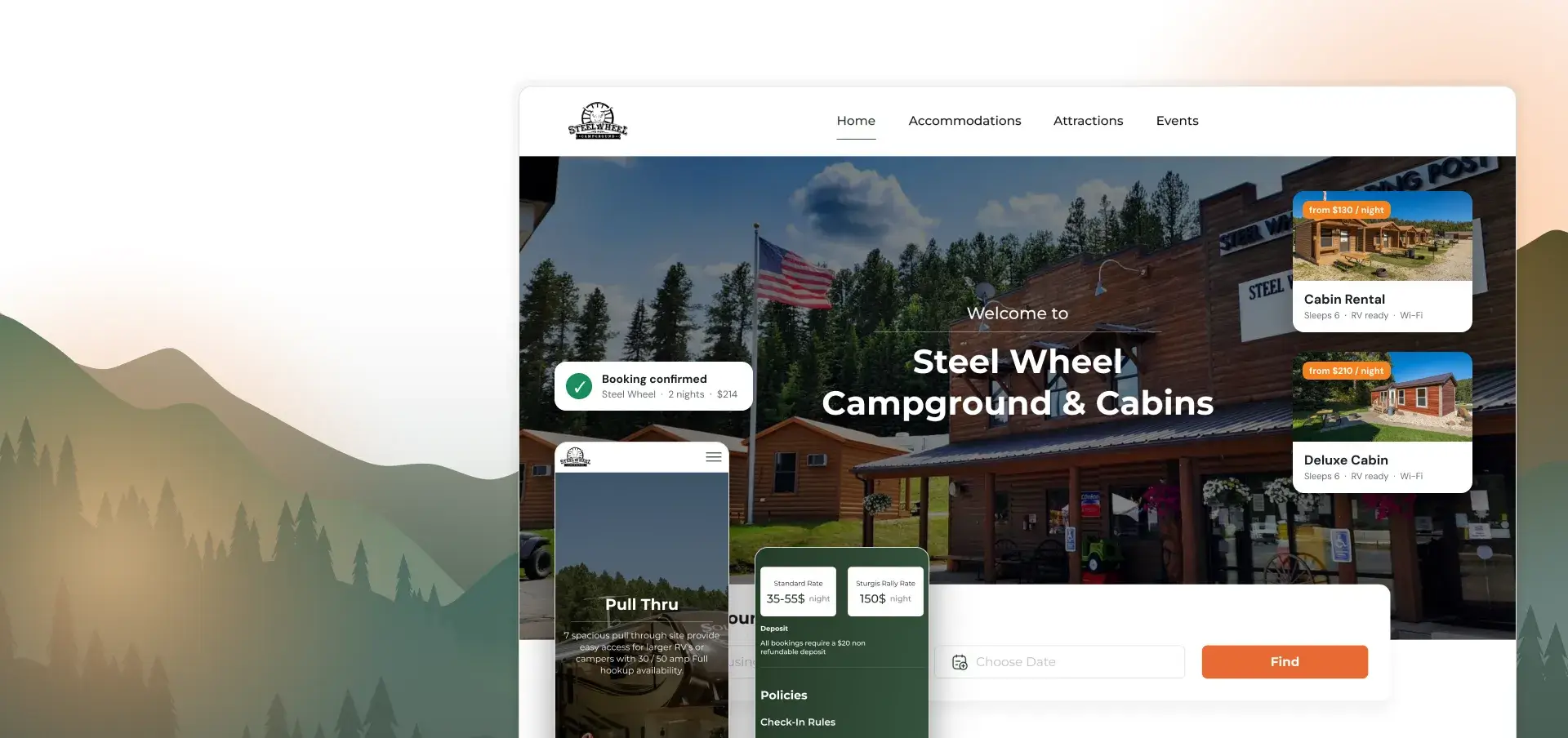 Website Redesign for Campground
