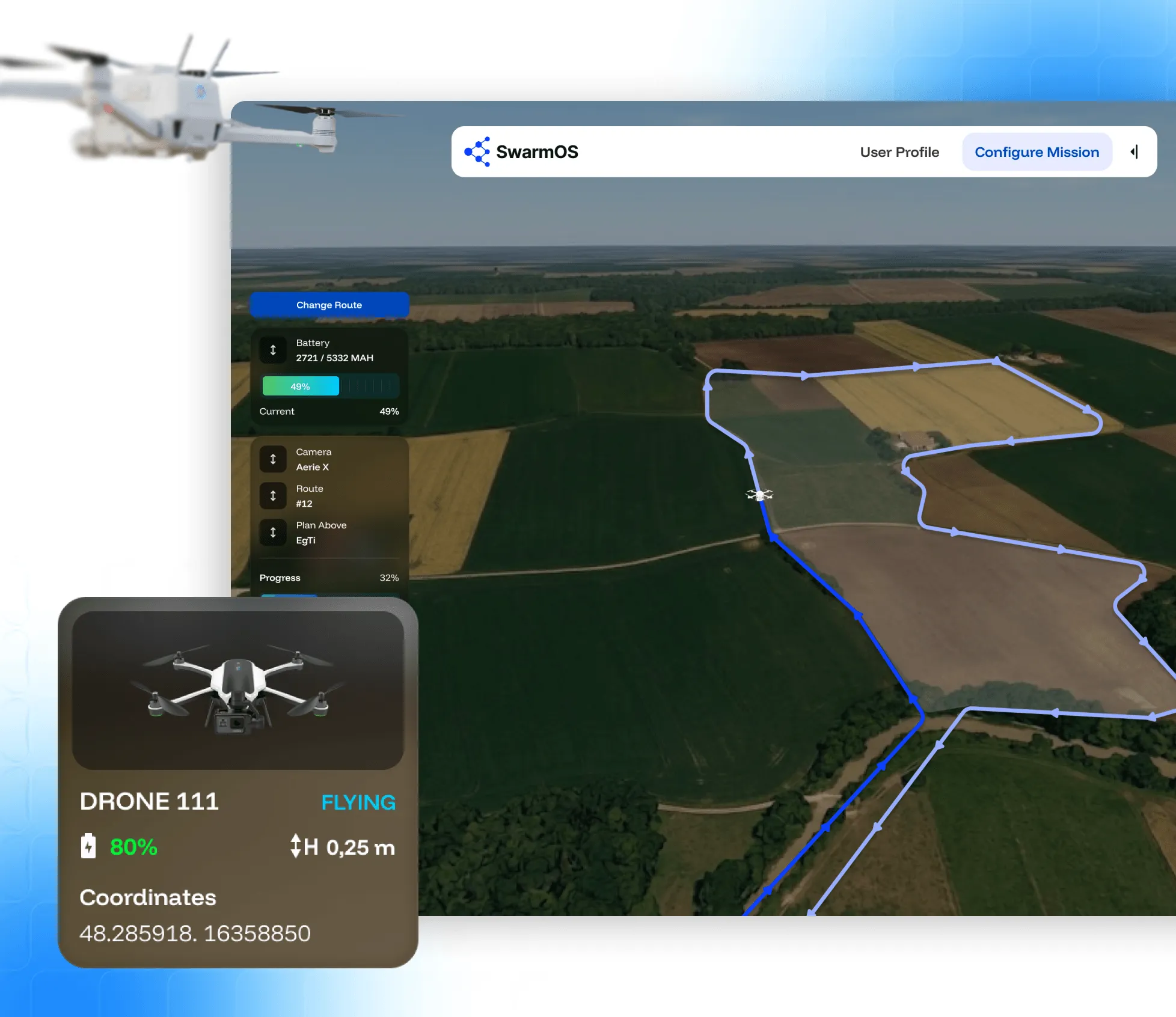 Hybrid Drones Swarm Orchestration Solution